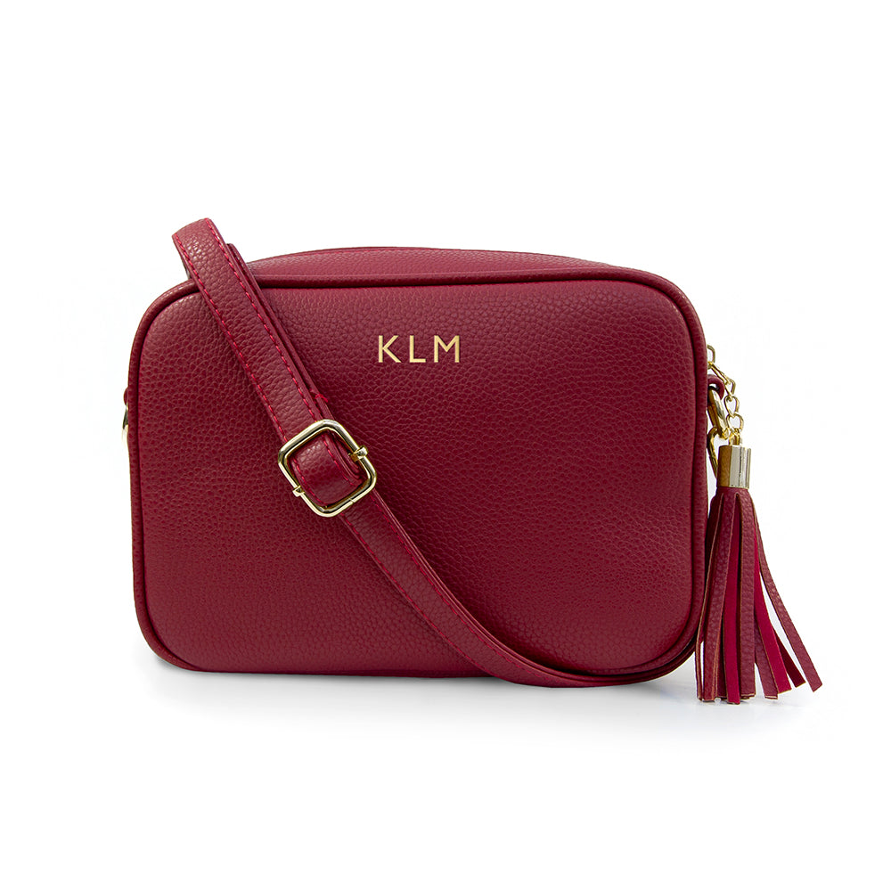 Personalised Crossbody Bag in Red