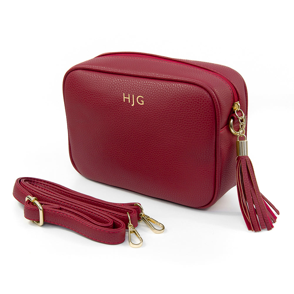 Personalised Crossbody Bag in Red