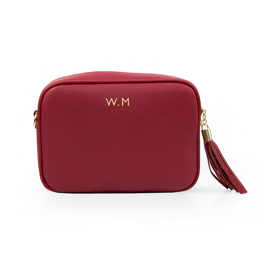 Personalised Crossbody Bag in Red