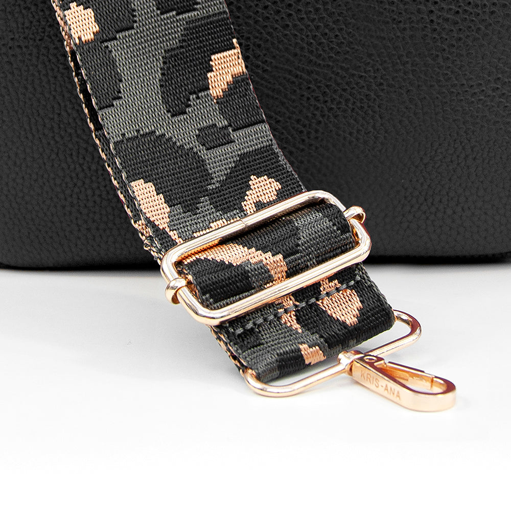Personalised Crossbody Bag in Black