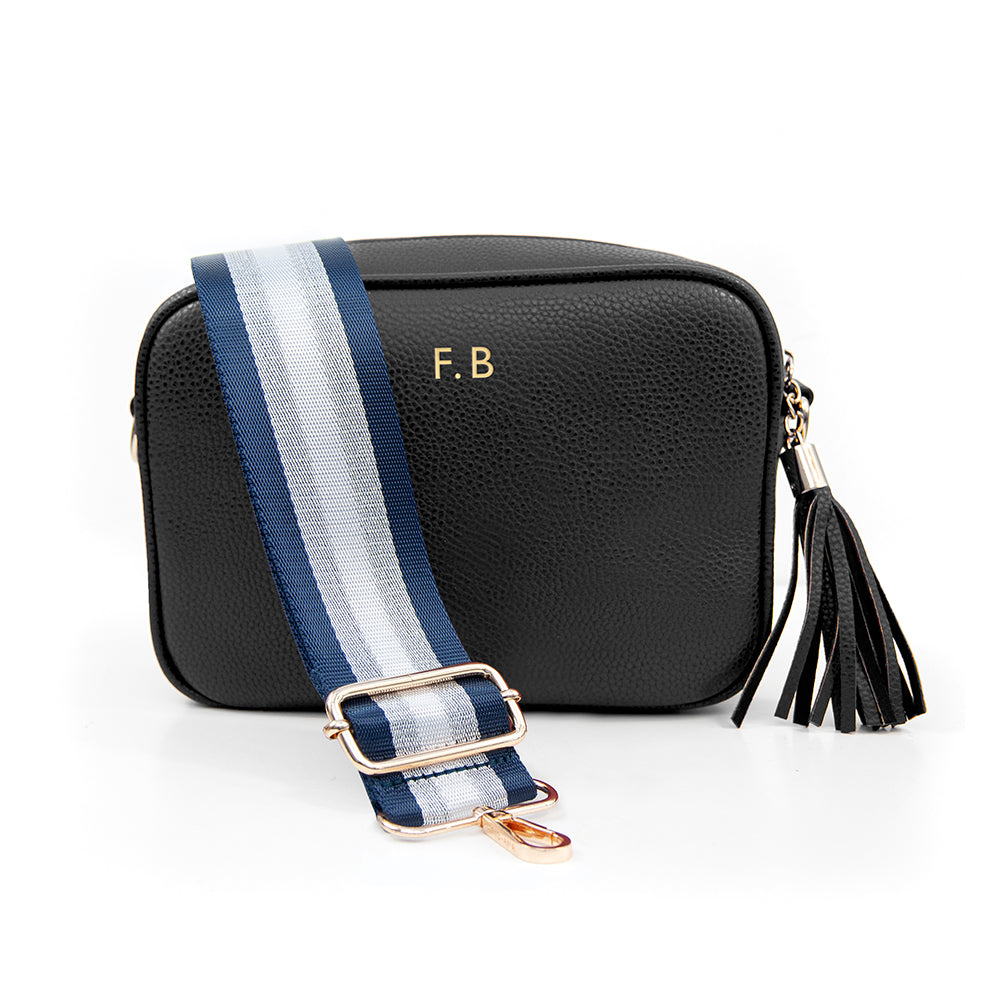 Personalised Crossbody Bag in Black