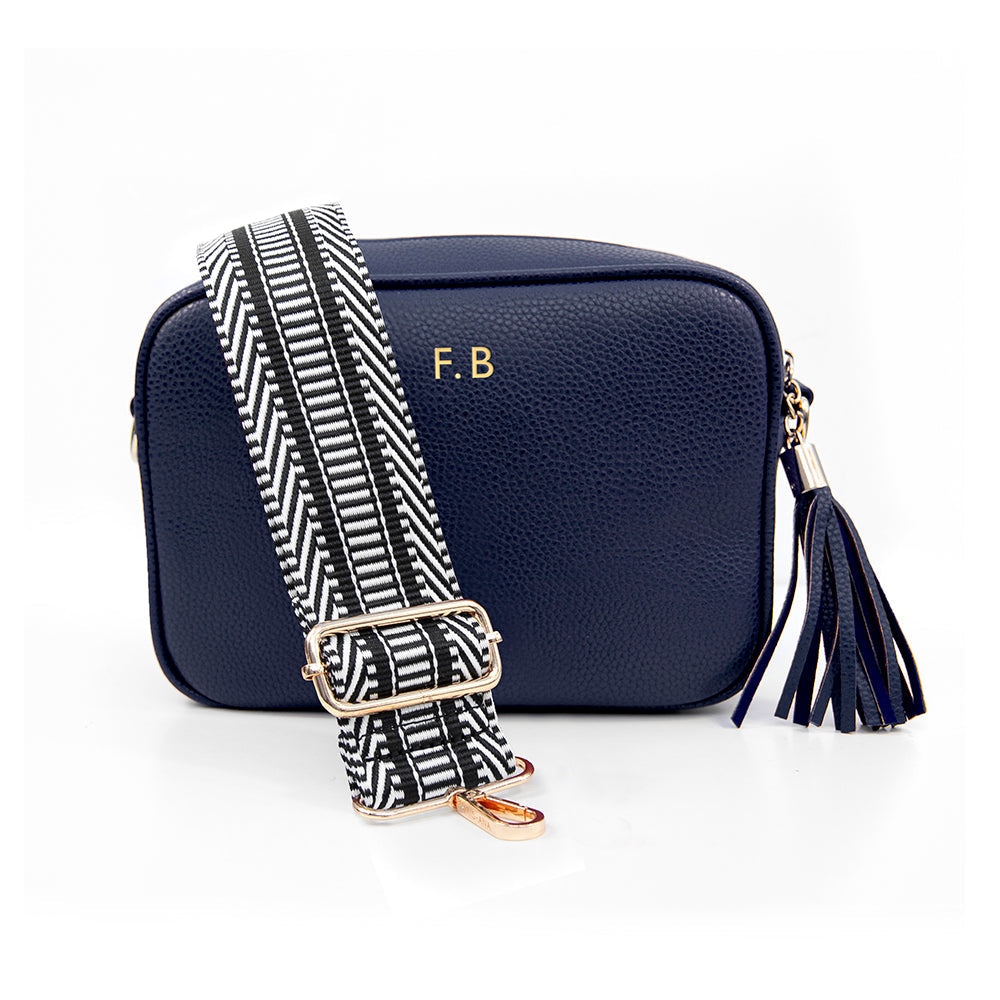 Personalised Crossbody Bag in Navy