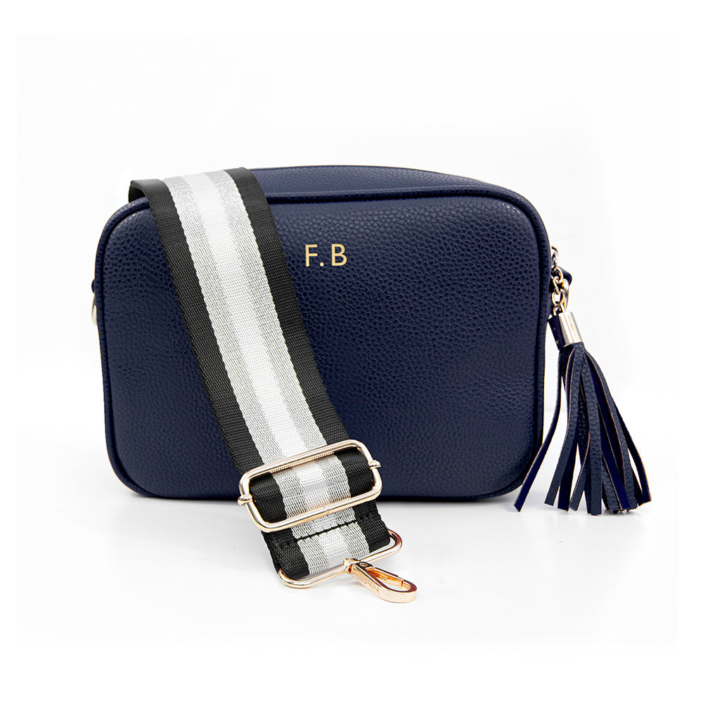 Personalised Crossbody Bag in Navy