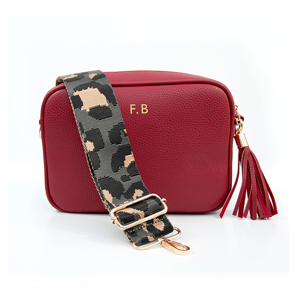 Personalised Crossbody Bag in Red