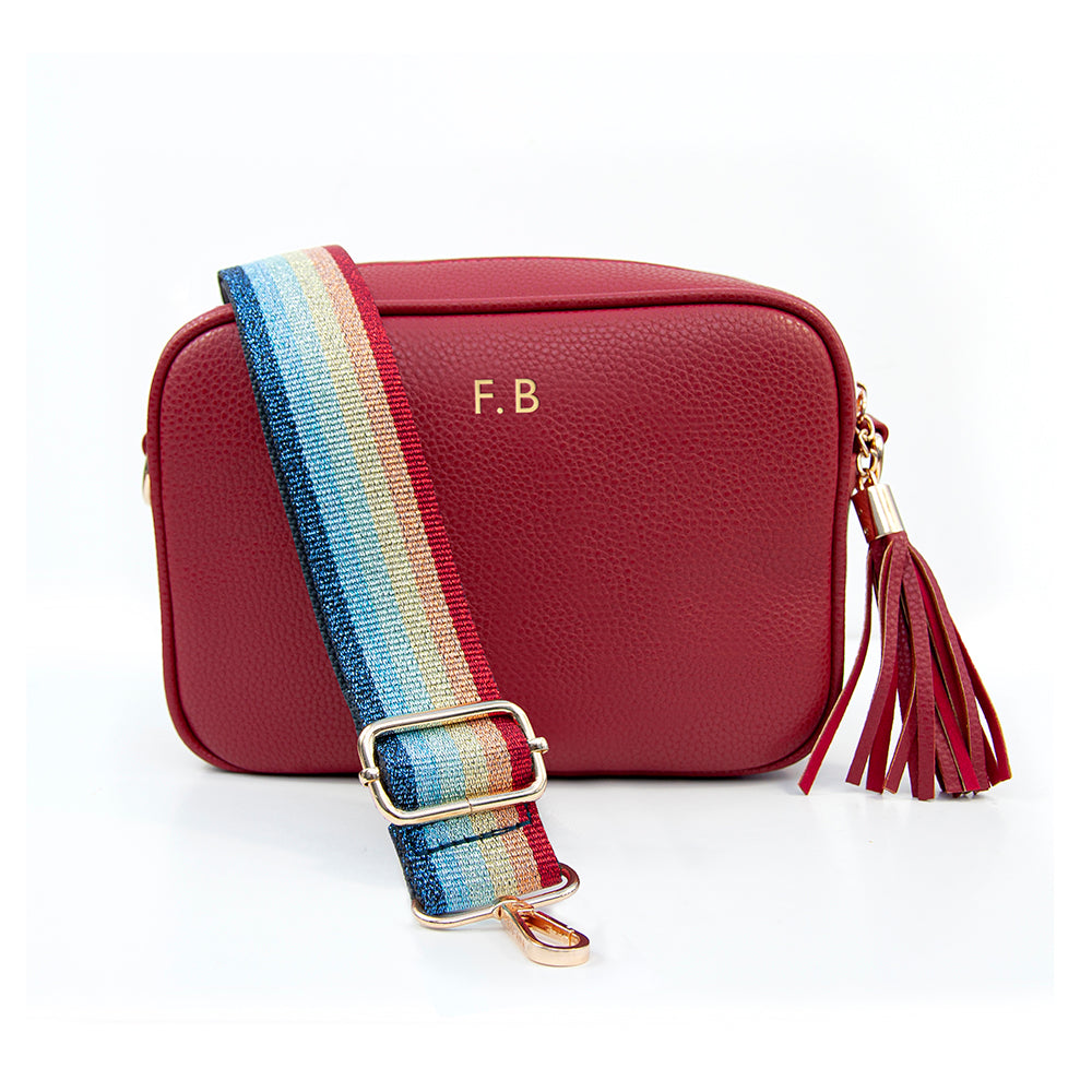 Personalised Crossbody Bag in Red