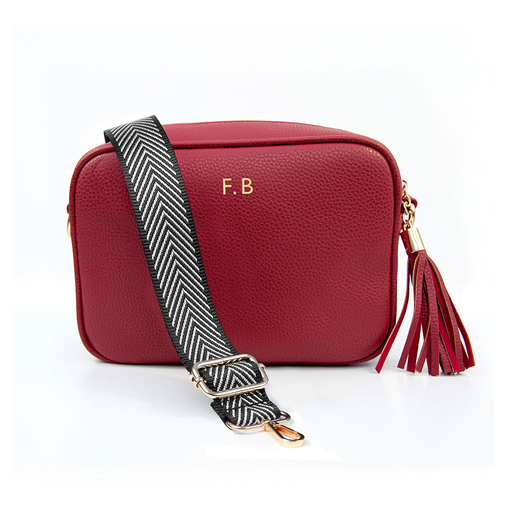 Personalised Crossbody Bag in Red