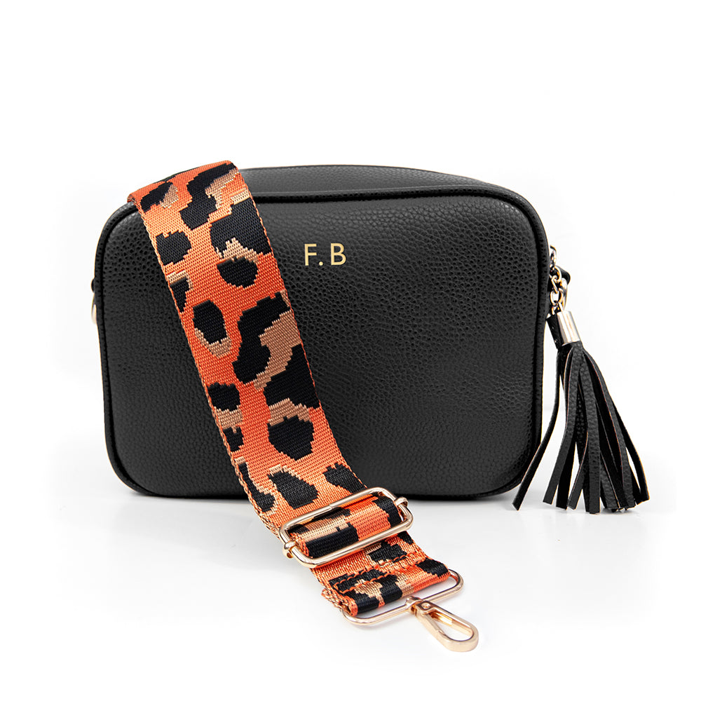 Personalised Crossbody Bag in Black