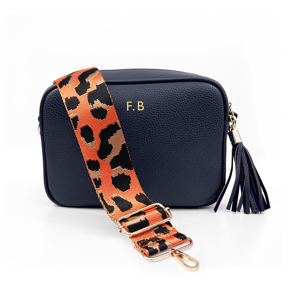 Personalised Crossbody Bag in Navy