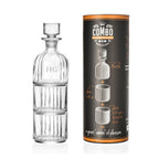 Personalised Stacking Whisky Decanter and Tumblers Set