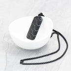 Personalised Men's Black Tyretread Necklace