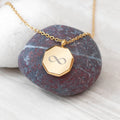 Personalised Men's Infinity Gold Pendant Necklace
