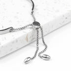 Personalised Silver Affirmation Bangle Bracelet