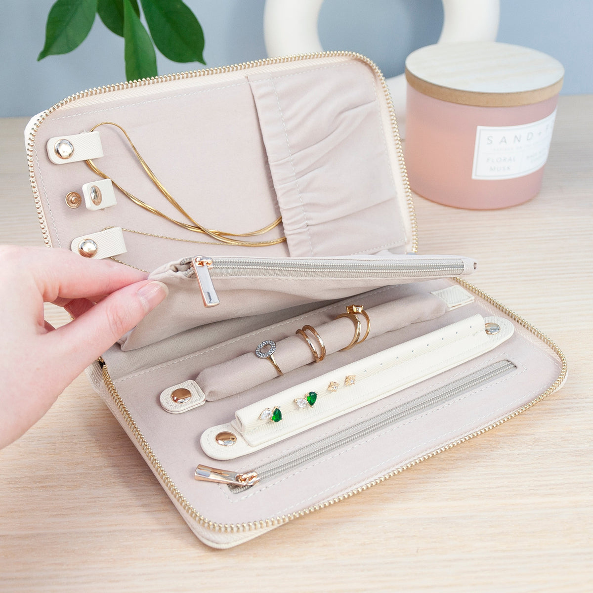 Personalised Aspen Travel Jewellery Wallet