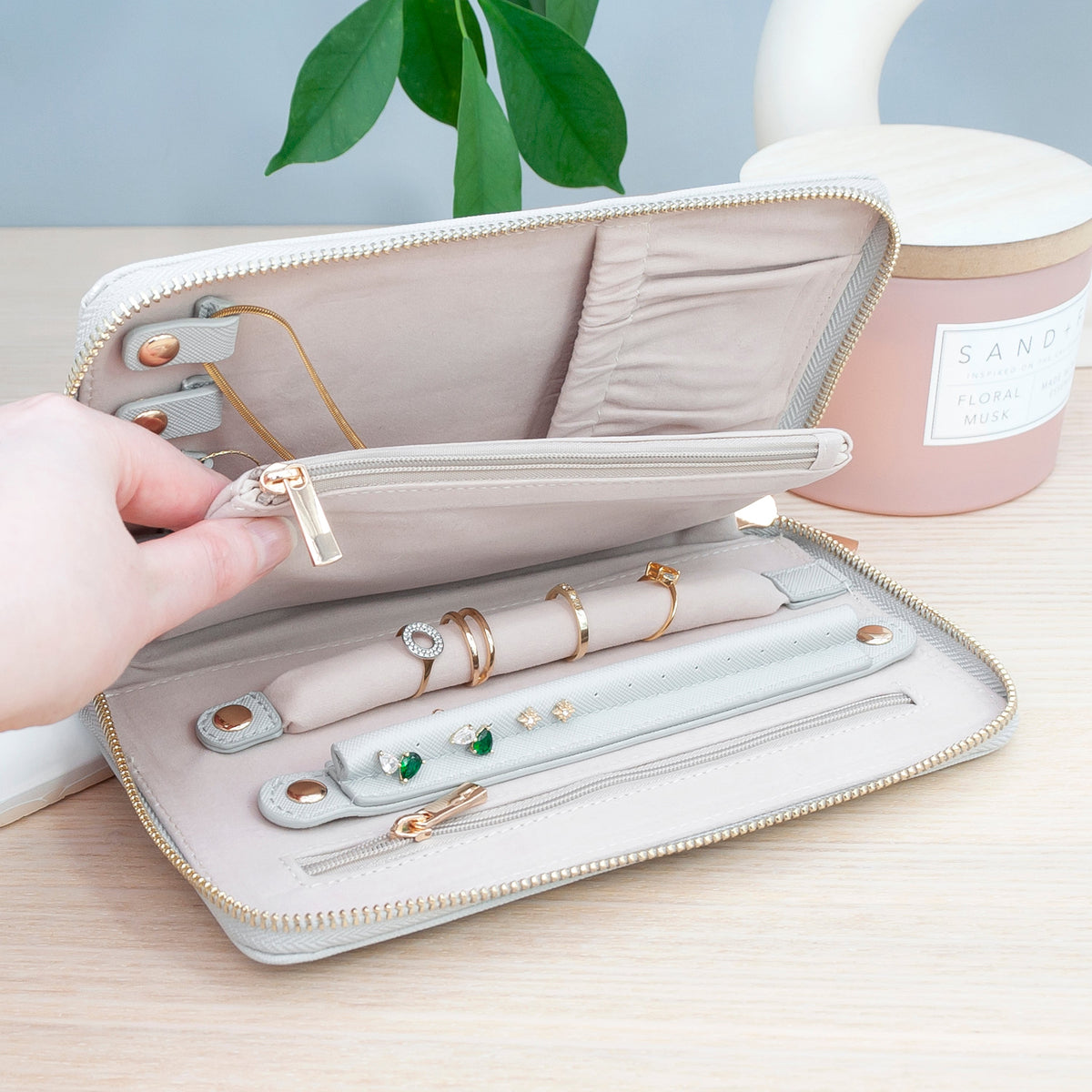 Personalised Aspen Travel Jewellery Wallet