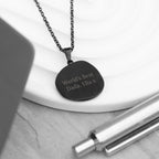 Personalised Men's Compass Amulet Necklace