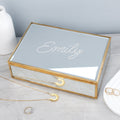 Personalised Mirrored Jewellery Box
