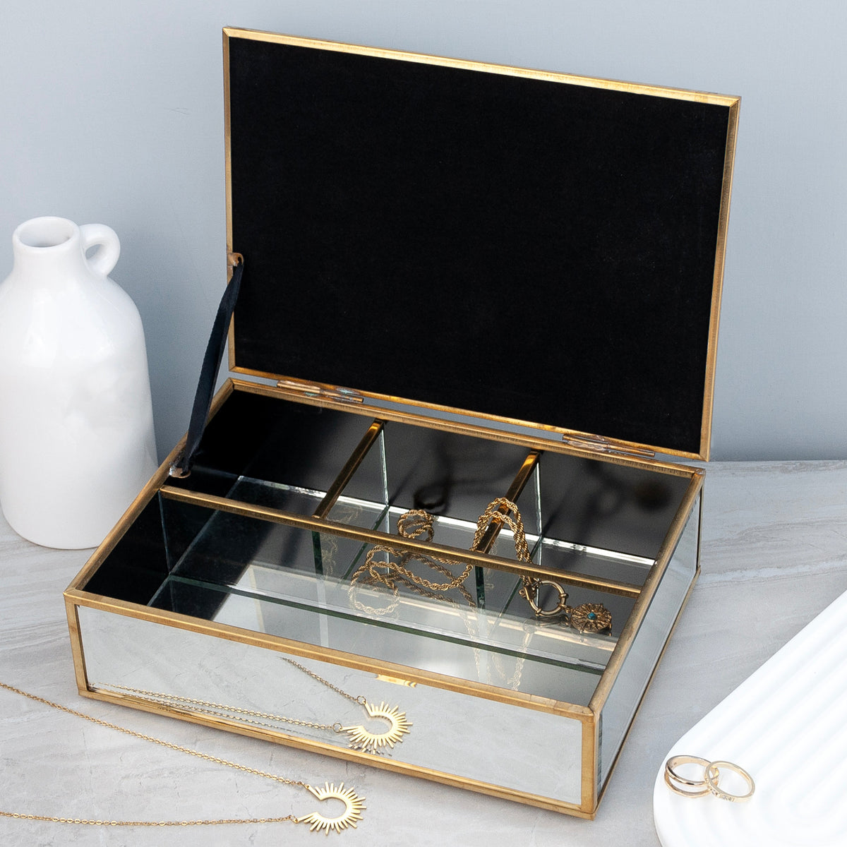 Personalised Mirrored Jewellery Box
