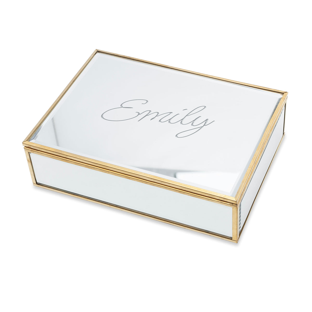Personalised Mirrored Jewellery Box