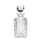 Crystal Full Cut Square Spirit Decanter - 0.8ltr