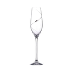 Diamante Champagne Flutes with Swarovski Crystals - Gift Box of 6
