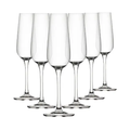 Mississippi Glass Flutes - 210ml - Set of 6