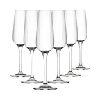 Mississippi Glass Flutes - 210ml - Set of 6