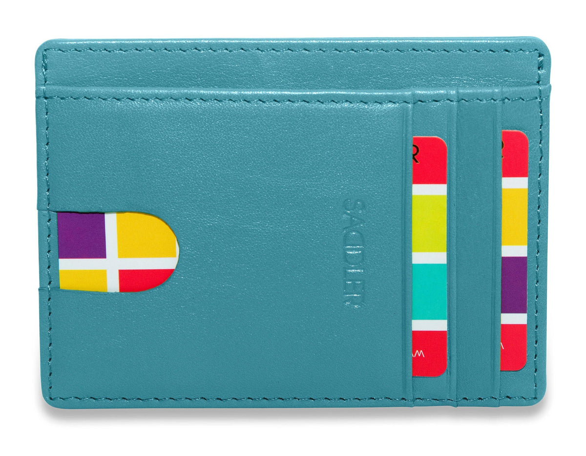 Slim Leather Card Holder "Stella", Handmade by Saddler | Gift Boxed