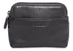 Compact Leather Zip-Top Purse "Pia", Handmade by Saddler | RFID Protected & Gift Boxed | Multi-Functional Card, Coin & Key Holder