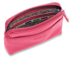 Compact Leather Zip-Top Purse "Pia", Handmade by Saddler | RFID Protected & Gift Boxed | Multi-Functional Card, Coin & Key Holder