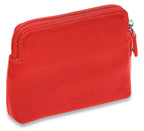 Compact Leather Zip-Top Purse "Pia", Handmade by Saddler | RFID Protected & Gift Boxed | Multi-Functional Card, Coin & Key Holder
