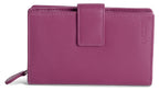 SADDLER GEORGIE Leather Double-Sided Purse, 13 Card Slots, Generous Space for Notes and Coins, RFID Protected