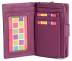 SADDLER GEORGIE Leather Double-Sided Purse, 13 Card Slots, Generous Space for Notes and Coins, RFID Protected