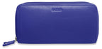 SADDLER GABRIELLA Leather Double Zip Around Purse, 8 Card Slots, Phone Pocket, and Coin Purse, RFID Protected