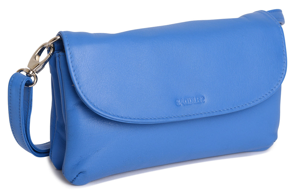 SADDLER Audrey Compact Leather Crossbody Bag & Clutch, Versatile & Stylish, Gift Boxed