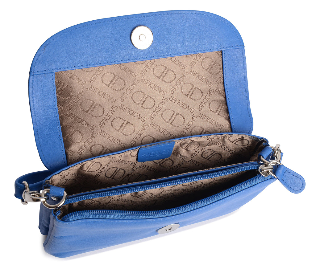 SADDLER Audrey Compact Leather Crossbody Bag & Clutch, Versatile & Stylish, Gift Boxed