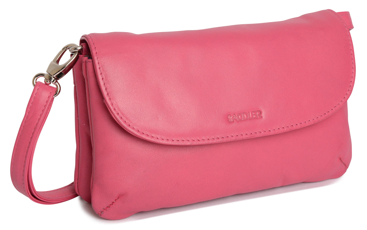 SADDLER Audrey Compact Leather Crossbody Bag & Clutch, Versatile & Stylish, Gift Boxed