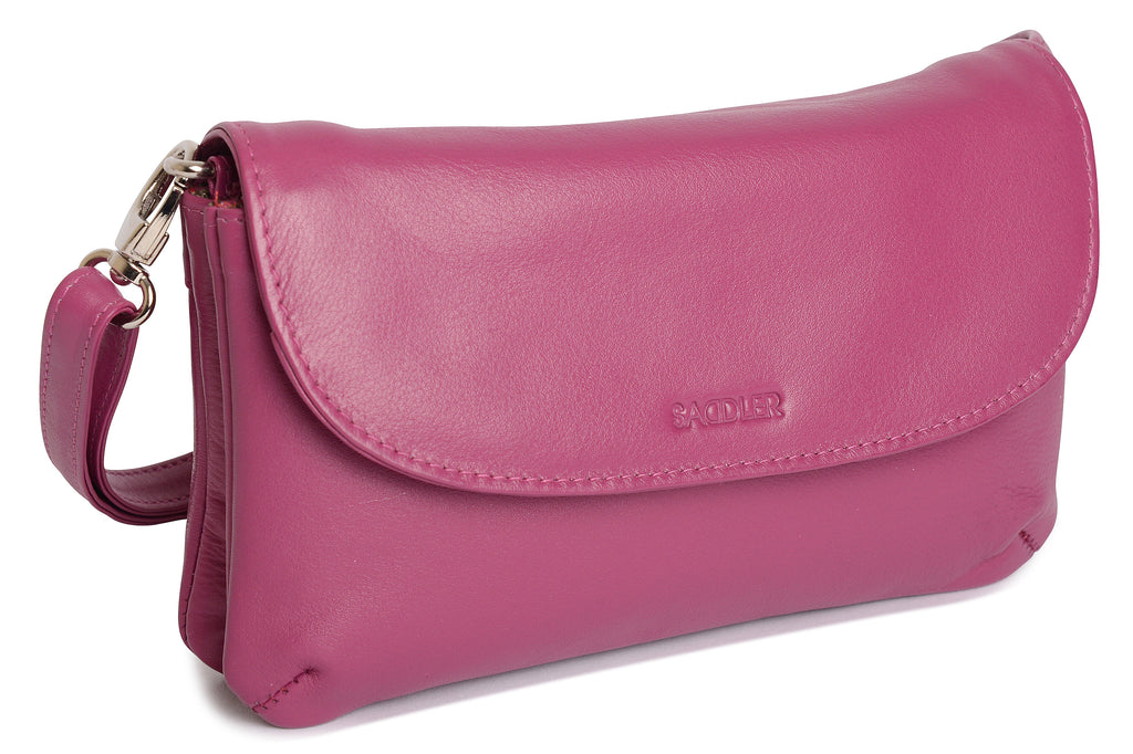 SADDLER Audrey Compact Leather Crossbody Bag & Clutch, Versatile & Stylish, Gift Boxed
