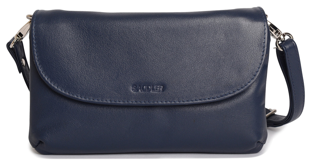 SADDLER Audrey Compact Leather Crossbody Bag & Clutch, Versatile & Stylish, Gift Boxed