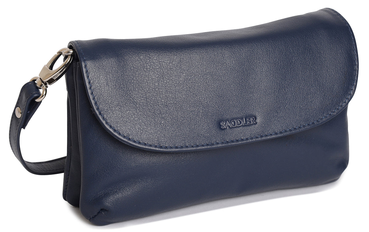 SADDLER Audrey Compact Leather Crossbody Bag & Clutch, Versatile & Stylish, Gift Boxed
