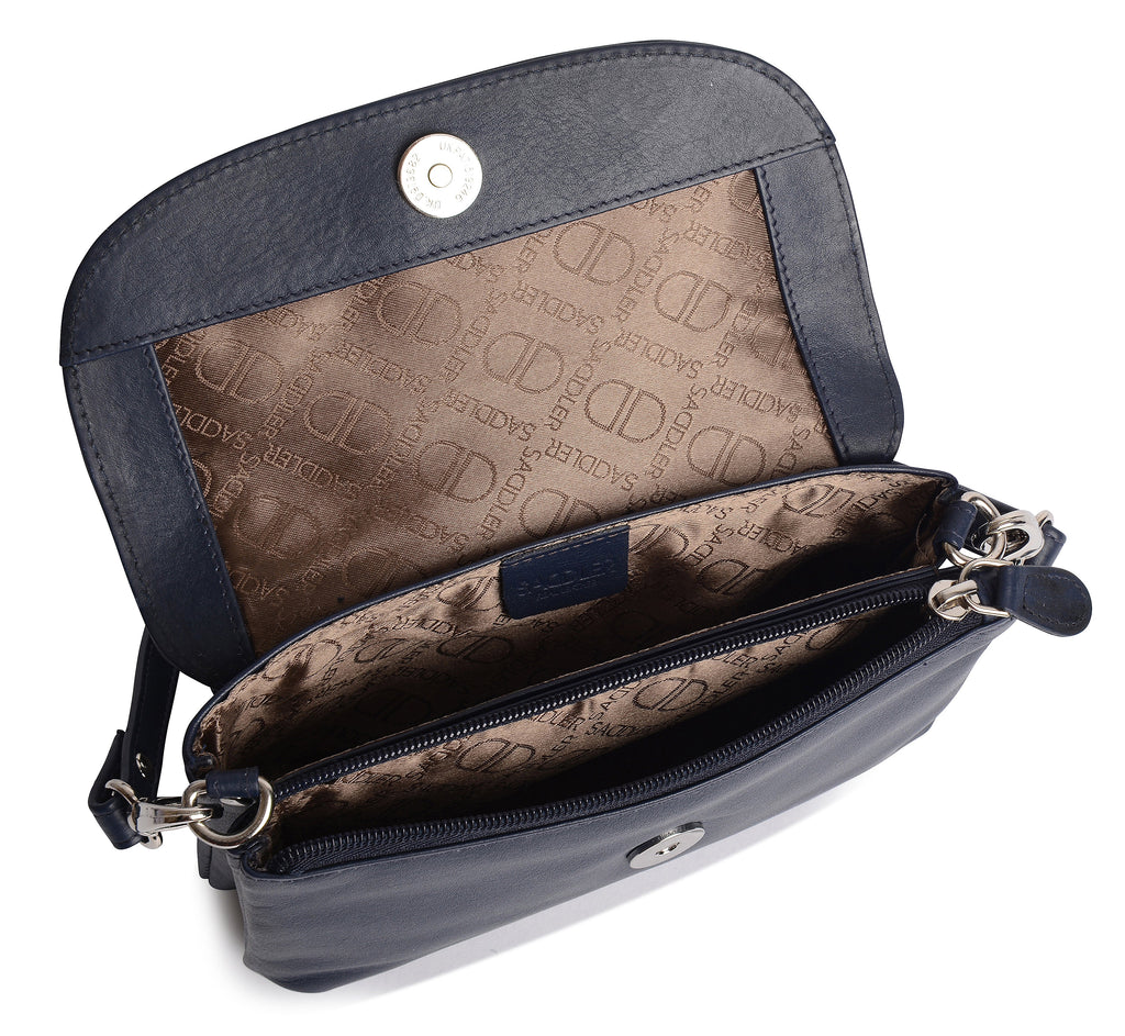 SADDLER Audrey Compact Leather Crossbody Bag & Clutch, Versatile & Stylish, Gift Boxed