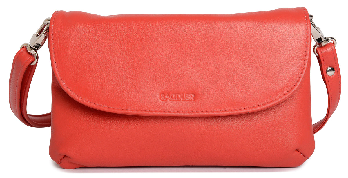 SADDLER Audrey Compact Leather Crossbody Bag & Clutch, Versatile & Stylish, Gift Boxed