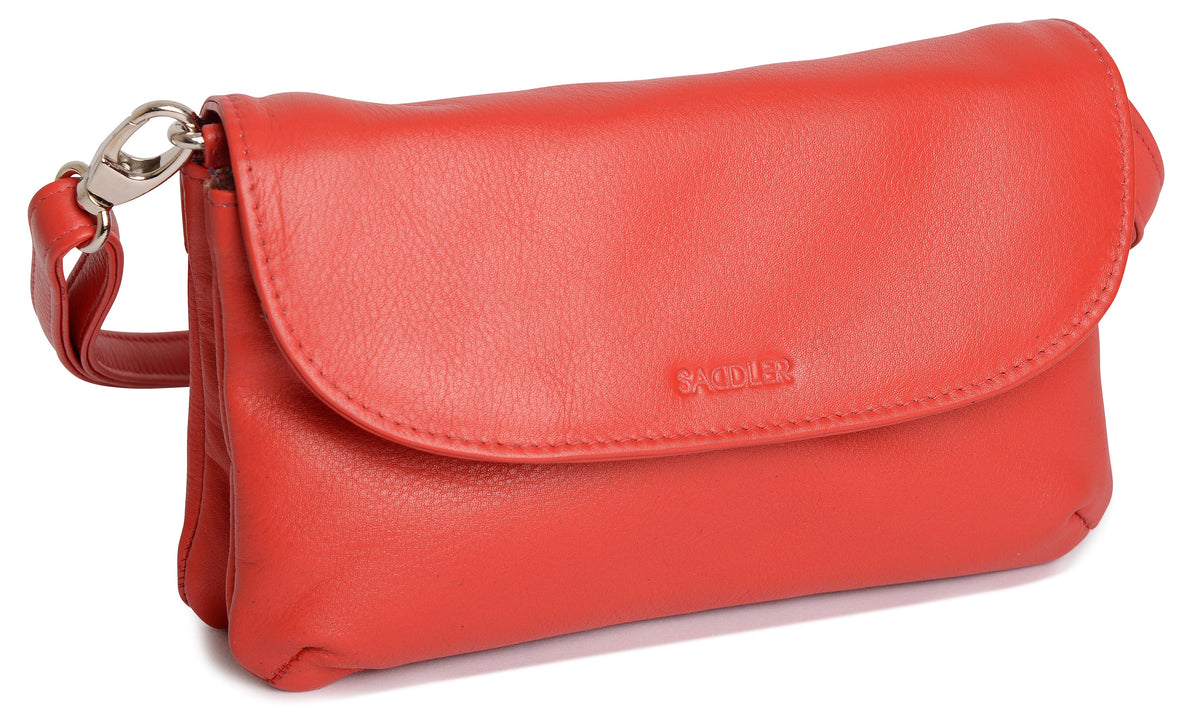 SADDLER Audrey Compact Leather Crossbody Bag & Clutch, Versatile & Stylish, Gift Boxed
