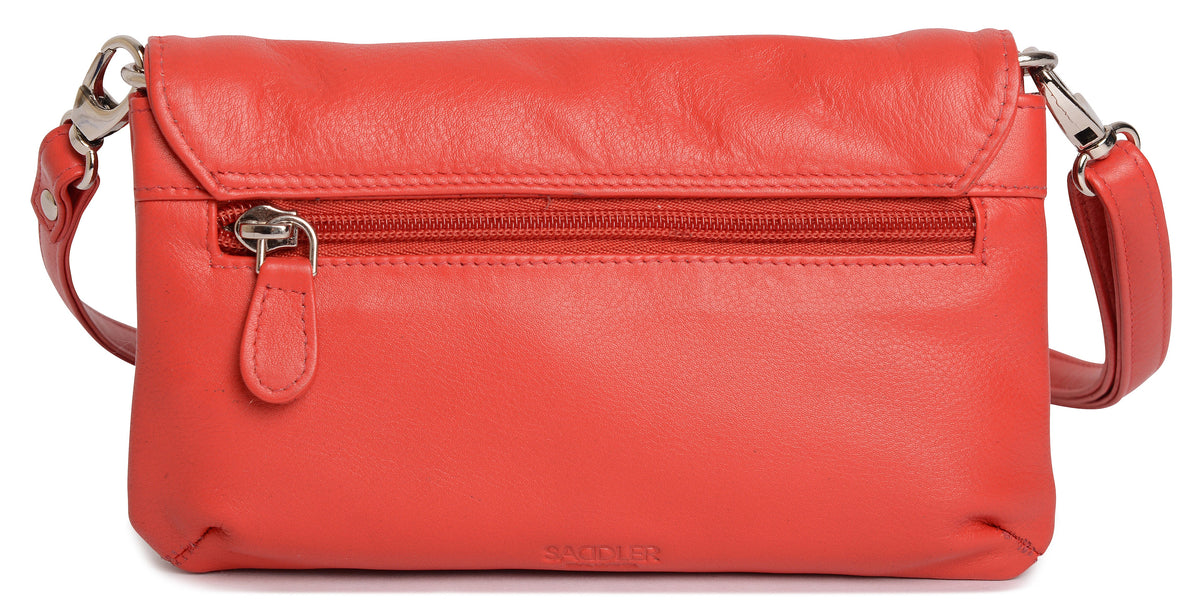 SADDLER Audrey Compact Leather Crossbody Bag & Clutch, Versatile & Stylish, Gift Boxed