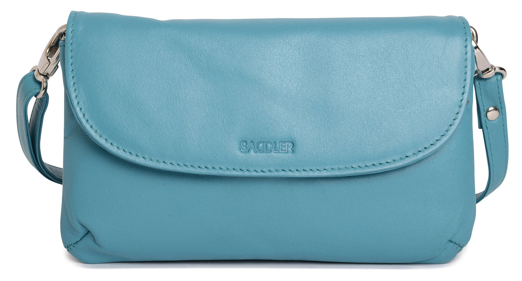 SADDLER Audrey Compact Leather Crossbody Bag & Clutch, Versatile & Stylish, Gift Boxed