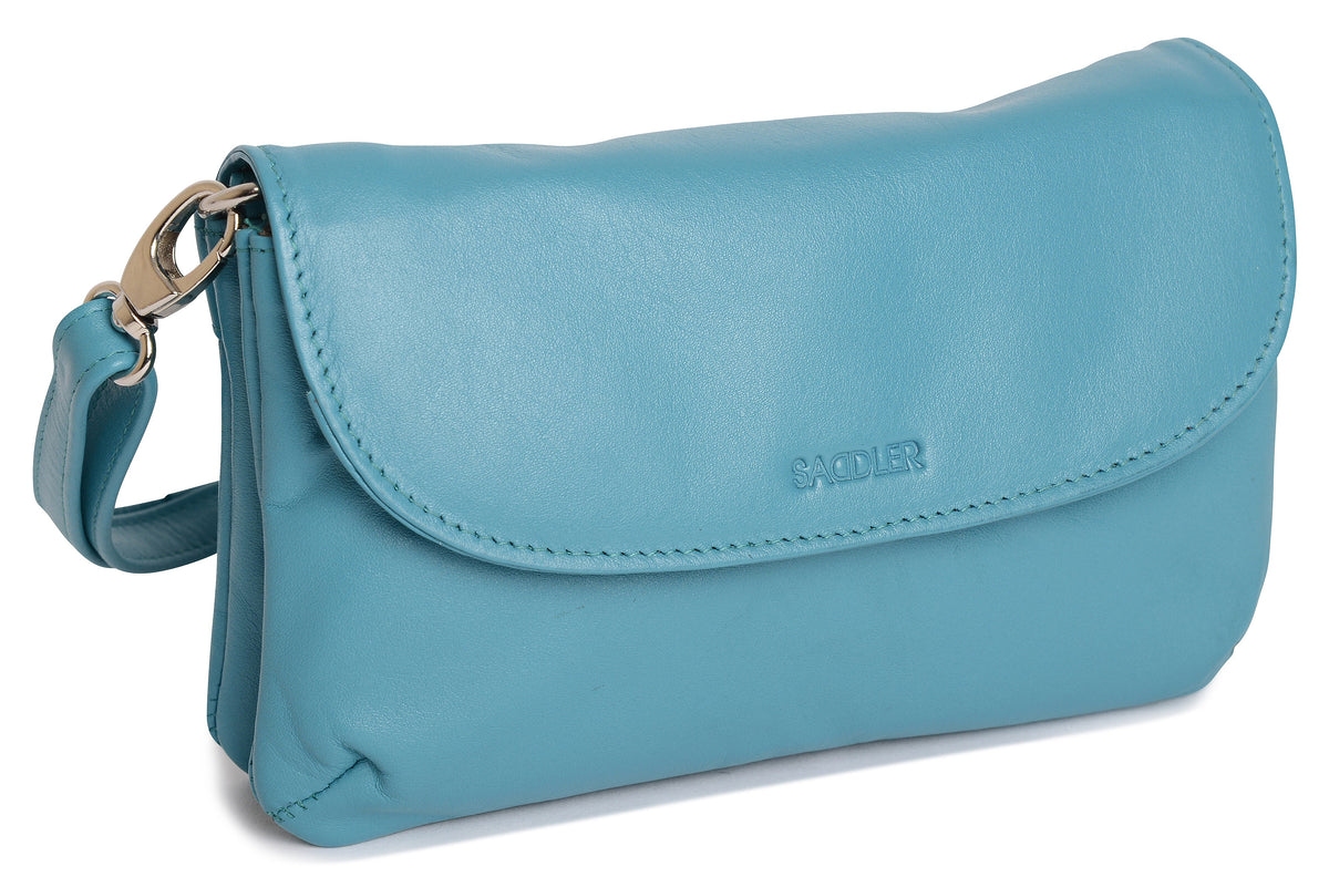 SADDLER Audrey Compact Leather Crossbody Bag & Clutch, Versatile & Stylish, Gift Boxed