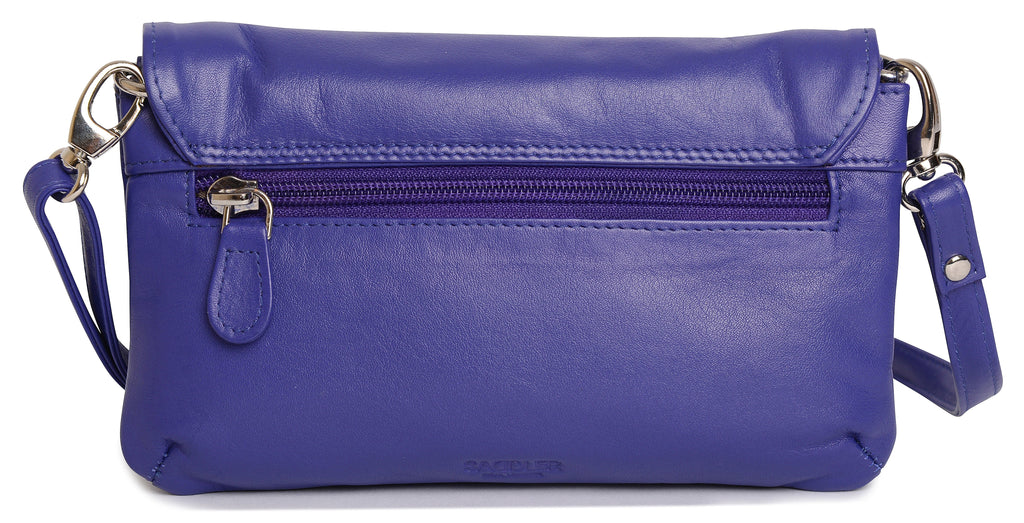 SADDLER Audrey Compact Leather Crossbody Bag & Clutch, Versatile & Stylish, Gift Boxed