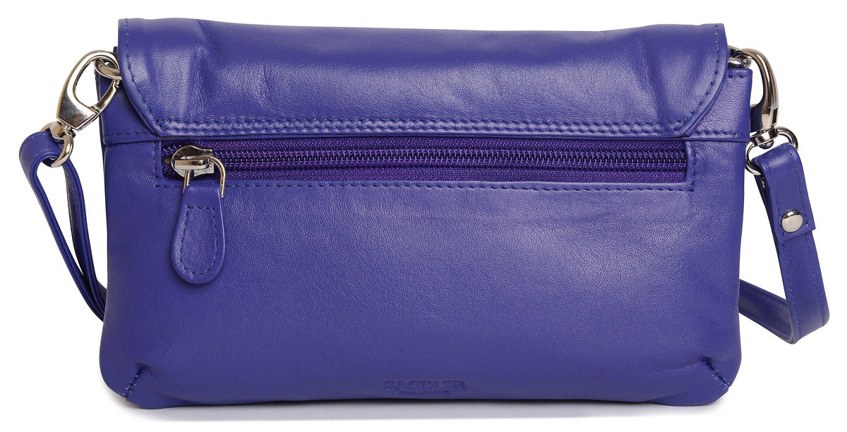 SADDLER Audrey Compact Leather Crossbody Bag & Clutch, Versatile & Stylish, Gift Boxed