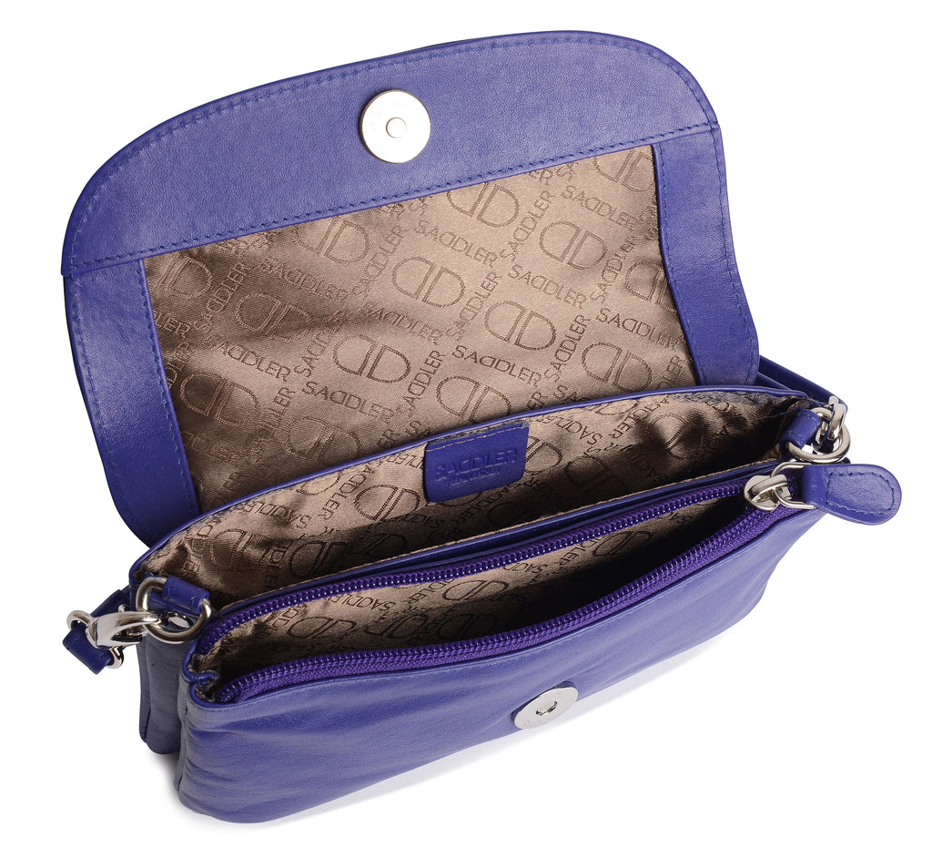 SADDLER Audrey Compact Leather Crossbody Bag & Clutch, Versatile & Stylish, Gift Boxed