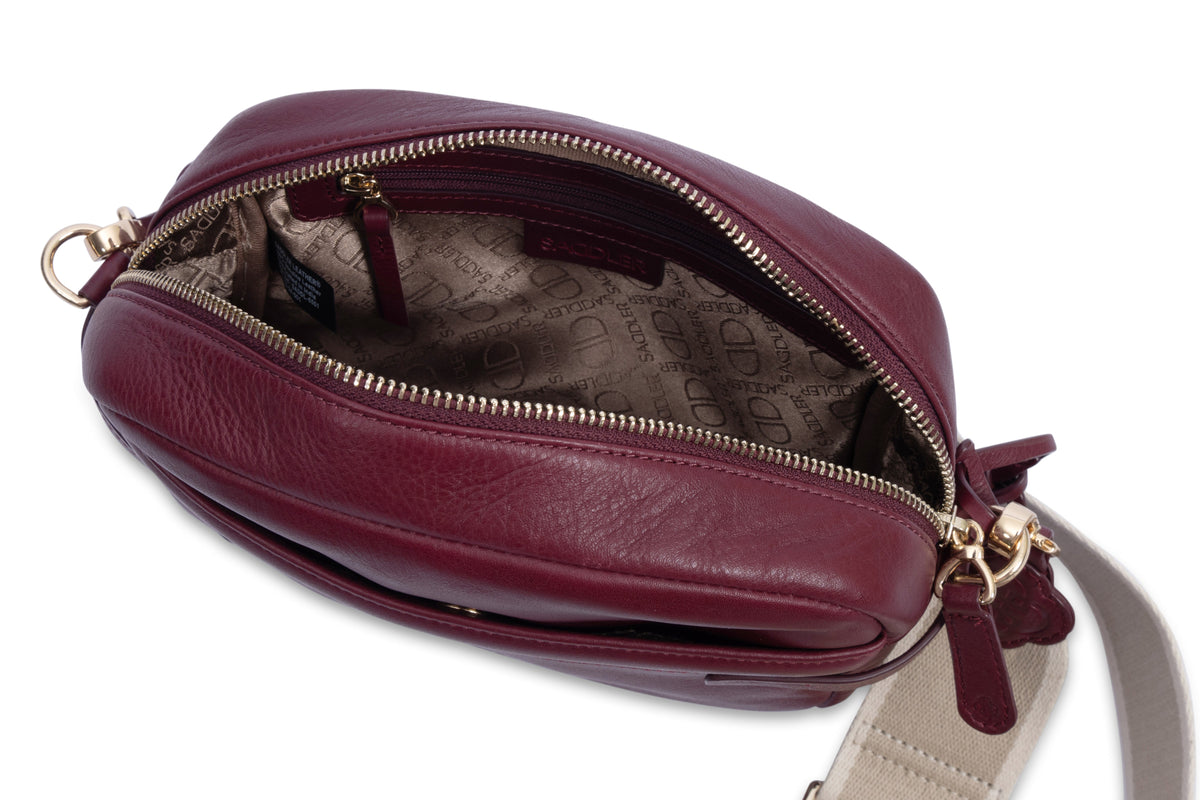 Laura Leather Camera Bag, Handmade by Saddler, Compact, Stylish & Practical