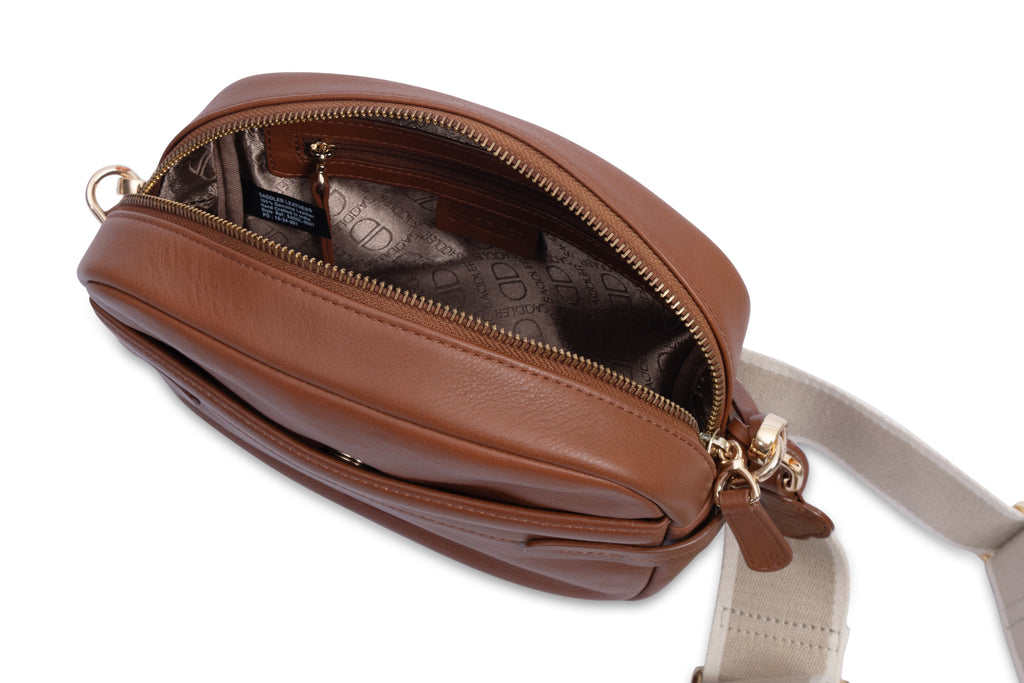 Laura Leather Camera Bag, Handmade by Saddler, Compact, Stylish & Practical